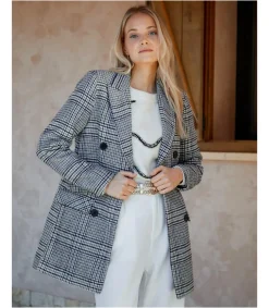 Polin et moi Blazer Cuadros Hatty