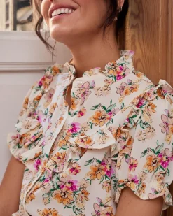 Polin et moi Blusa Flor Vilantia