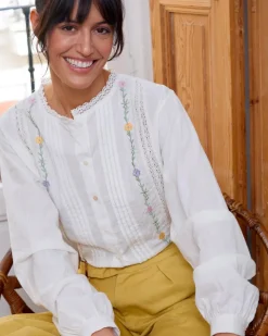 Polin et moi Blusa Flores Daphne