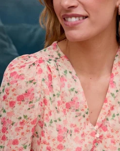 Polin et moi Blusa Flores y