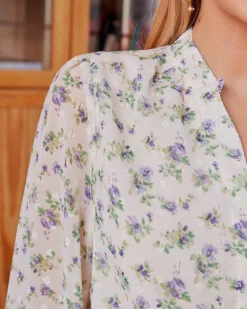 Polin et moi Blusa Flores Samantha