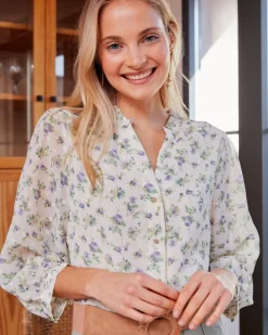 Polin et moi Blusa Flores Samantha