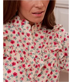 Polin et moi Blusa Flores Volania