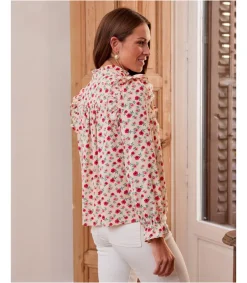 Polin et moi Blusa Flores Volania