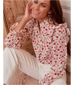 Polin et moi Blusa Flores Volania