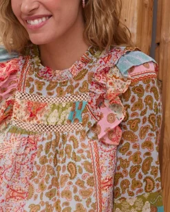 Polin et moi Blusa Patchwork Cloete