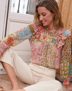 Polin et moi Blusa Patchwork Cloete