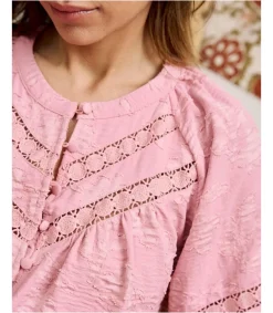 Polin et moi Blusa Troquelada Blusia