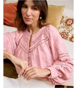 Polin et moi Blusa Troquelada Blusia