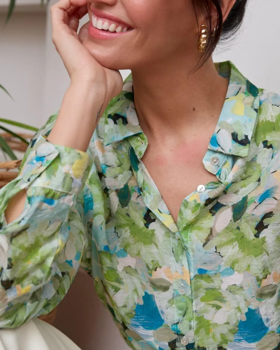 Polin et moi Camisa Estampada Violet