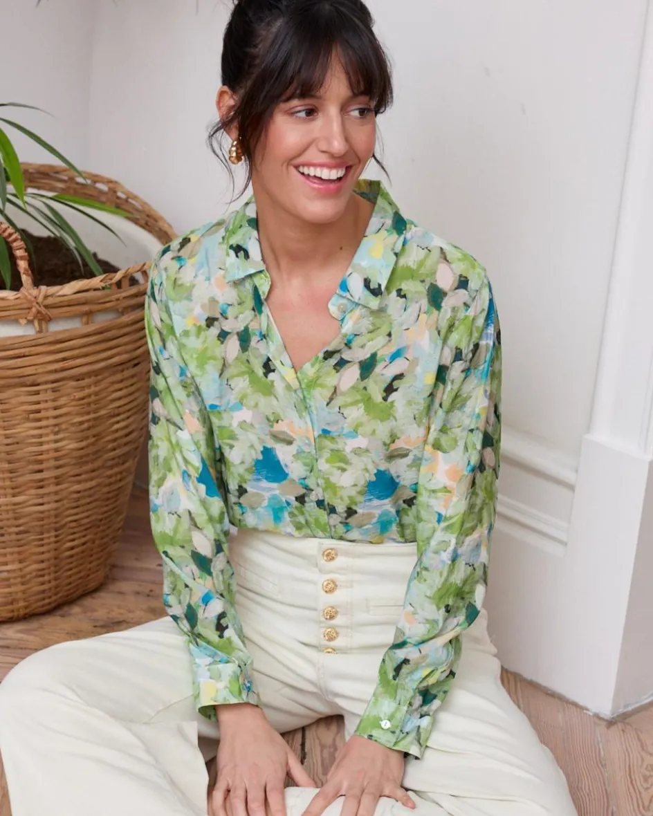 Polin et moi Camisa Estampada Violet