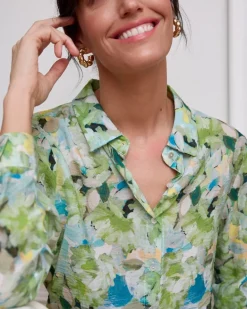 Polin et moi Camisa Estampada Violet