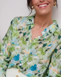 Polin et moi Camisa Estampada Violet