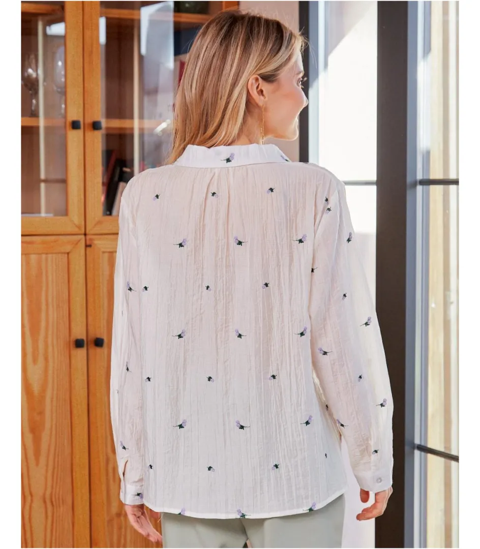 Polin et moi Camisa Flores Silda