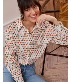 Polin et moi Camisa Gatos Caterina