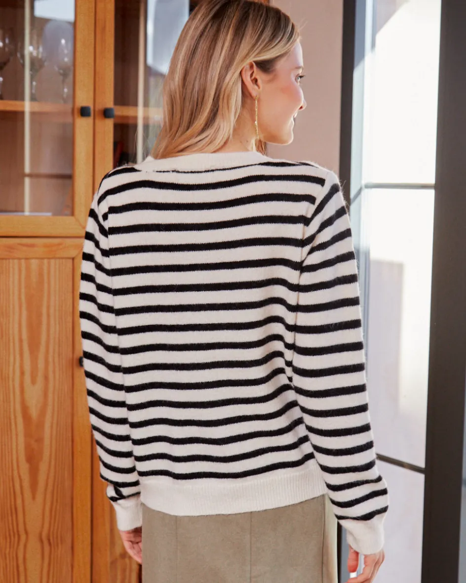 Polin et moi Cárdigan rayas Nahid