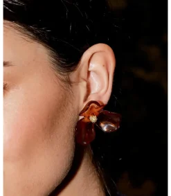 Polin et moi Pendientes Flor Granna