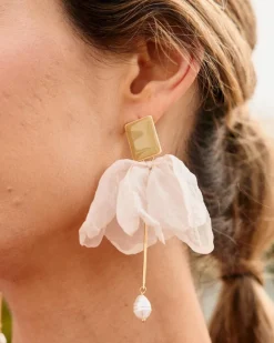 Polin et moi Pendientes Flor Petinia