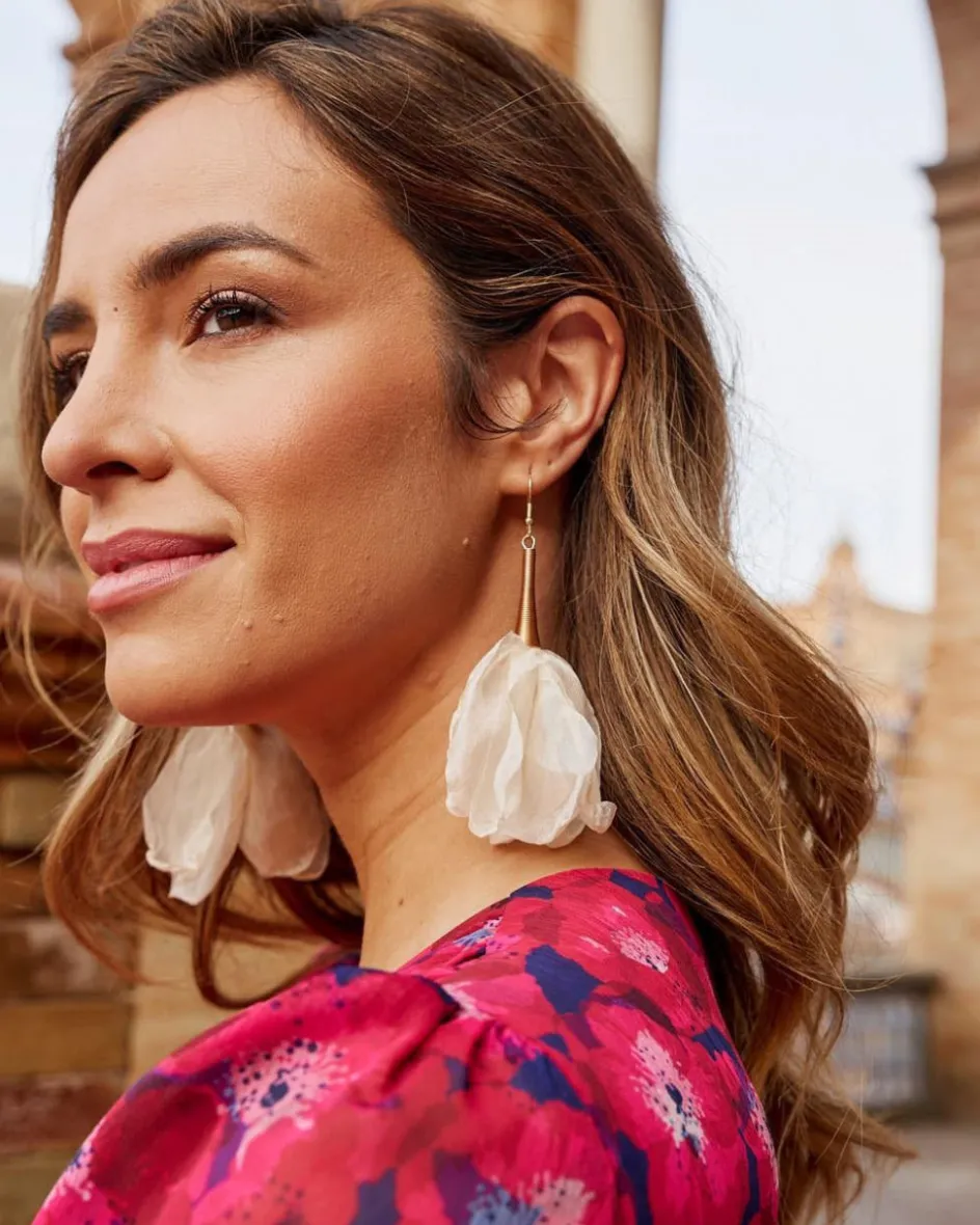 Polin et moi Pendientes Flor Vera