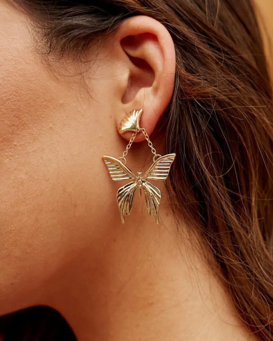 Polin et moi Pendientes Mariposa Mariela