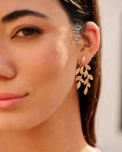 Polin et moi Pendientes Pétalos Leticia