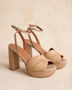 Polin et moi Sandalia Rafia Navia