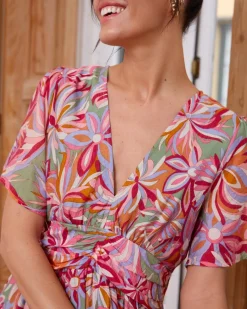 Polin et moi Vestido Estampado Angeline