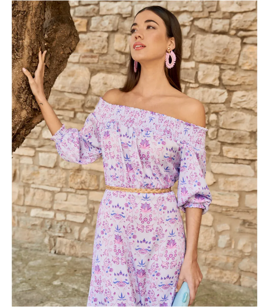 Polin et moi Vestido Flores Aroa