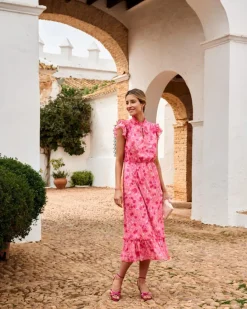 Polin et moi Vestido Flores Blima