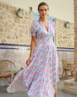 Polin et moi Vestido Flores Madison