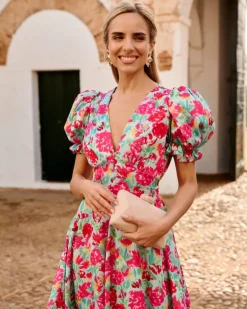 Polin et moi Vestido Flores Mar