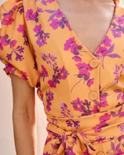 Polin et moi Vestido Flores Sua