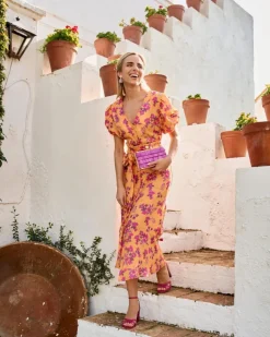 Polin et moi Vestido Flores Sua