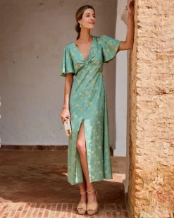 Polin et moi Vestido Largo Esmeralda