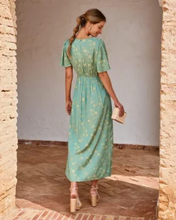 Polin et moi Vestido Largo Esmeralda