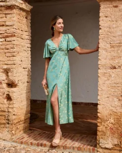 Polin et moi Vestido Largo Esmeralda