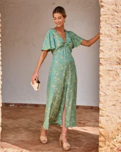 Polin et moi Vestido Largo Esmeralda