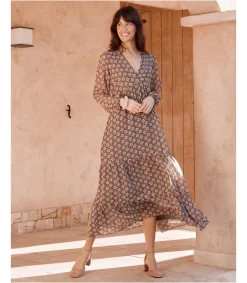 Polin et moi Vestido Largo Florali