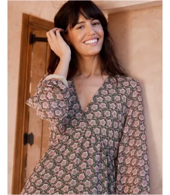 Polin et moi Vestido Largo Florali