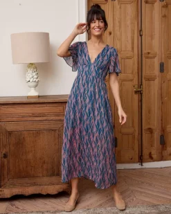 Polin et moi Vestido Largo Océano