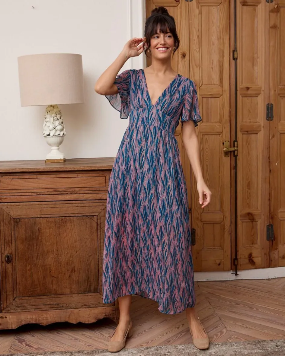 Polin et moi Vestido Largo Océano