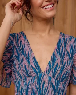 Polin et moi Vestido Largo Océano