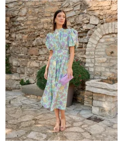 Polin et moi Vestido Midi Lis