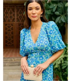 Polin et moi Vestido Midi Orquídea