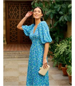 Polin et moi Vestido Midi Orquídea