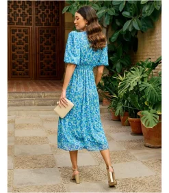 Polin et moi Vestido Midi Orquídea