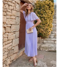 Polin et moi Vestido Plisado Gema